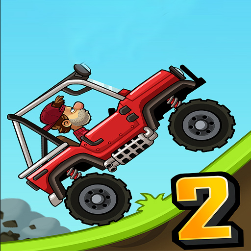 Climb hills with realistic physics in Hill Climb Racing 2