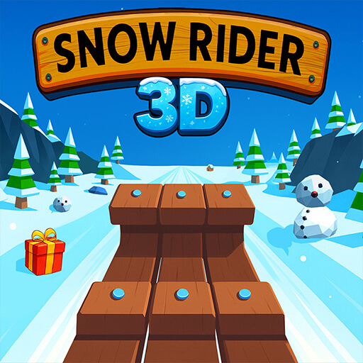 Experience the thrill of riding a sleigh in Snow Rider 3D